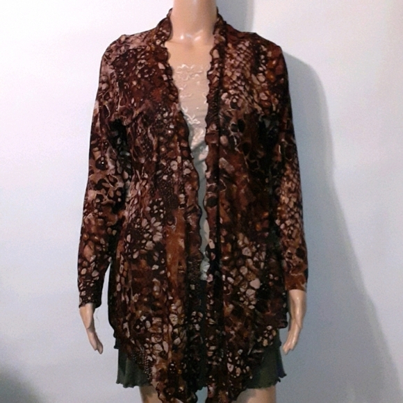 LACEY JAC TOP Sheer Waterfall WRAP - Picture 1 of 4
